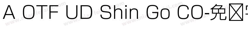A OTF UD Shin Go CO字体转换